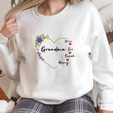 Custom Grandma Christmas Sweatshirt, Personalised Grandkids Name Xmas Sweatshirt, Nana Mothers Day Printed Jumper, Grandma Christmas Gifts