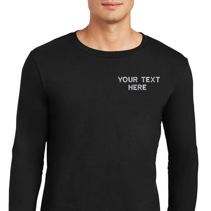Custom Text Embroidered T-Shirt, Personalised Family Matching Customized Shirt