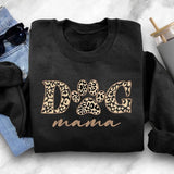 Dog Mama Sweatshirt, Dog Mom Crewneck for Her, Dog Paw Leopard Art Printed Sweater, Gift for Dog Lovers, Mama Sweatshirt, Mother's Day Gifts
