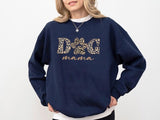 Dog Mama Sweatshirt, Dog Mom Crewneck for Her, Dog Paw Leopard Art Printed Sweater, Gift for Dog Lovers, Mama Sweatshirt, Mother's Day Gifts