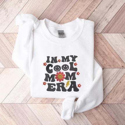 Embroidered Mama Sweatshirt, In My Cool Mom Era Crewneck Sweater, New Mom Floral Sweatshirt, Cool Mummy Birthday Jumper, Mothers Day Gifts