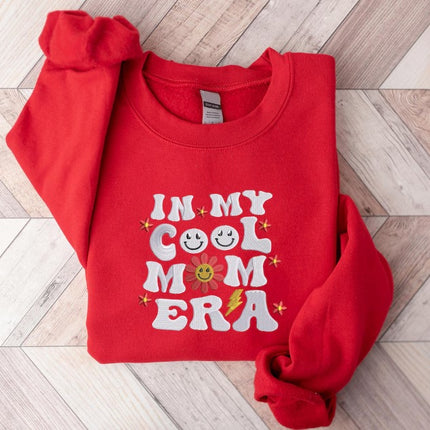 Embroidered Mama Sweatshirt, In My Cool Mom Era Crewneck Sweater, New Mom Floral Sweatshirt, Cool Mummy Birthday Jumper, Mothers Day Gifts