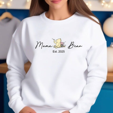 Personalised Mama and Mini Sweatshirt, Family Matching Crewneck Sweater, Baby Gift