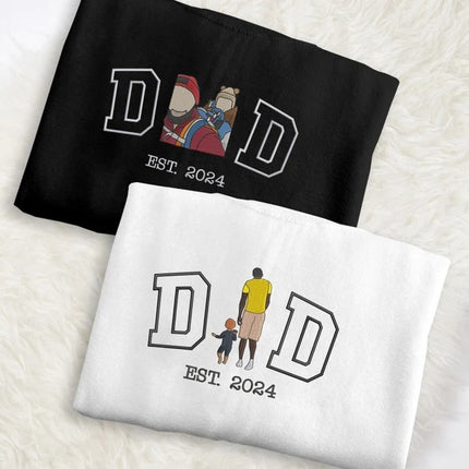 Personalised Photo Sweatshirt for Dad, Family Matching Fathers Day Tops