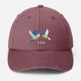 Tits Embroidered Baseball Cap, Dad Adjustable Strap Hat, Unisex Summer Holiday Cotton Cap, Funny Bird Lover Baseball Hat, Fathers Day Gifts