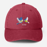 Tits Embroidered Baseball Cap, Dad Adjustable Strap Hat, Unisex Summer Holiday Cotton Cap, Funny Bird Lover Baseball Hat, Fathers Day Gifts