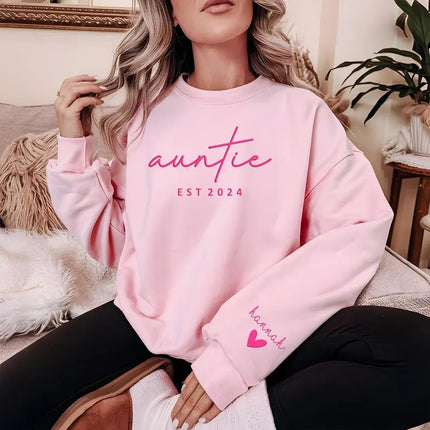 Personalised Grandma Sweatshirt, Custom Embossed Est Date Puff Printed Sweater