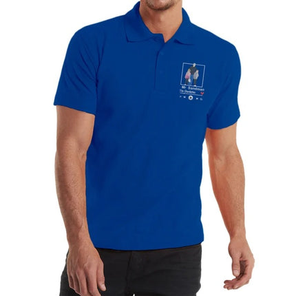 Personalized Portrait Photo Polo Shirt, Embroidered Family Sketch Shirt, Custom Song Name Album Monogrammed Polo, Memorial Anniversary Gift