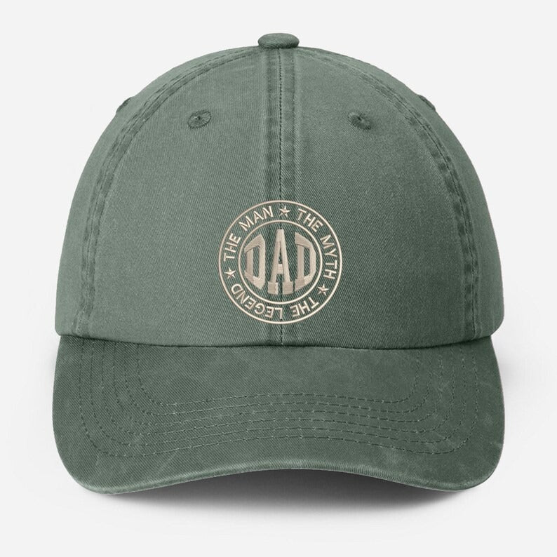 The Man Dad Embroidered Hat, The Mighty Vintage Baseball Dad Hat, The Legend My Dad Hat, Best Dad Birthday Gifts, Gift for Grandfather