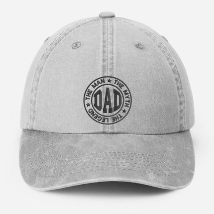 The Man Dad Embroidered Hat, The Mighty Vintage Baseball Dad Hat, Gift for Grandfather