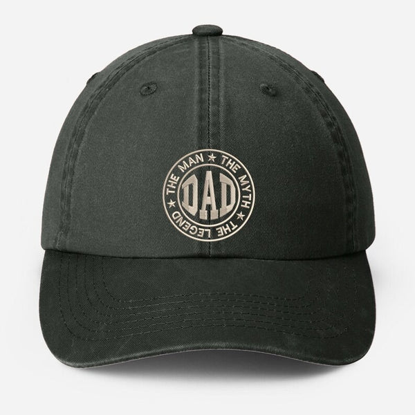 The Man Dad Embroidered Hat, The Mighty Vintage Baseball Dad Hat, The Legend My Dad Hat, Best Dad Birthday Gifts, Gift for Grandfather