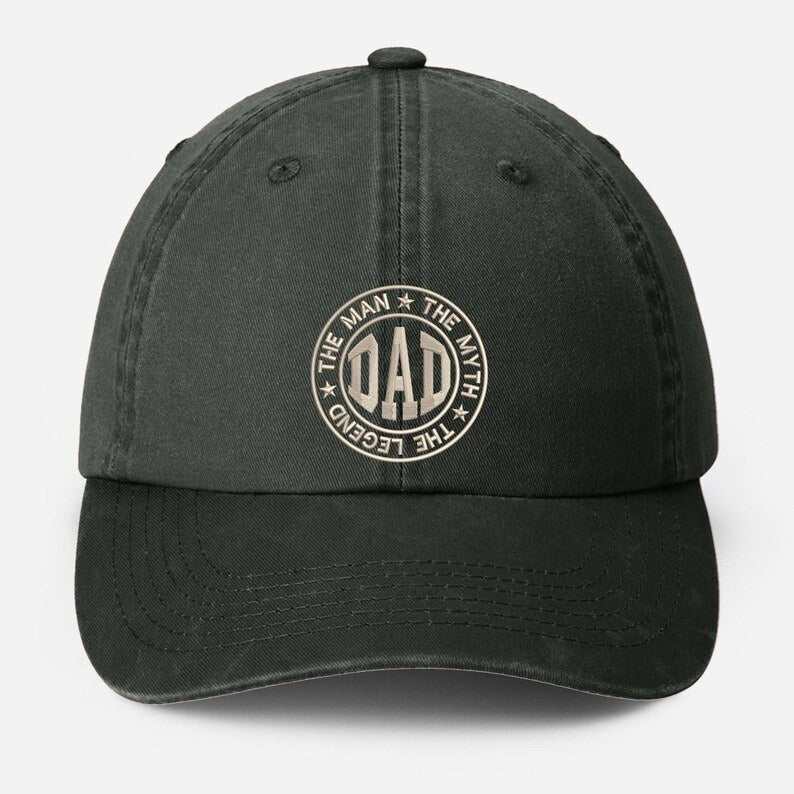 The Man Dad Embroidered Hat, The Mighty Vintage Baseball Dad Hat, The Legend My Dad Hat, Best Dad Birthday Gifts, Gift for Grandfather