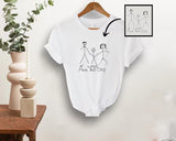 Custom Kids Drawing T-Shirt, Personalized Child's Artwork Printed Tees, Memorial Mother's Day Gifts, Wearable Art Keepsake for Mom, Dad Gift