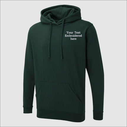 Custom Embroidered Text Hoodie, Personalized Name Hoodie, Monogram Hooded Sweater, Custom Text Jumper, Small Business Gift, Workwear Uniform