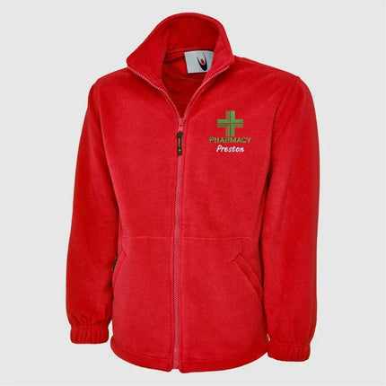 Personalised Pharmacy Fleece Jacket, Embroidered Pharmacist Monogram Fleece, Custom Name Medical Uniform, Workwear Gifts, Pharmacist Gifts