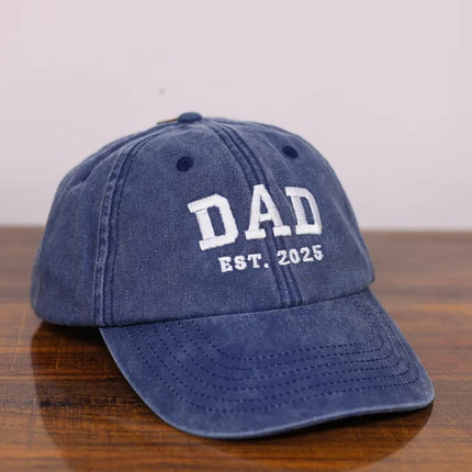 Personalised Embroidered Hat, Custom Date Mom & Dad Baseball Hat, Vintage Hat