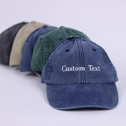 Personalised Embroidered Hat, Custom Date Mom & Dad Baseball Hat, Vintage Hat