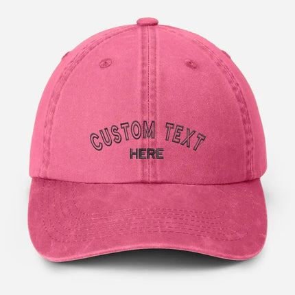 Personalised Embroidered Hat, Custom Name Dad Cap, Custom Text Workwear Hats