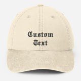 Personalised Embroidered Hat, Custom Text & Logo Baseball Hats, Your Company Monogran Cap, Cotton Snapback Vintage Hat, Father's Day Gift