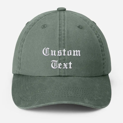 Personalised Embroidered Hat, Custom Text & Logo Baseball Hats, Father's Day Gift