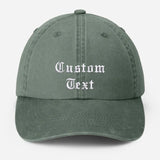 Personalised Embroidered Hat, Custom Text & Logo Baseball Hats, Your Company Monogran Cap, Cotton Snapback Vintage Hat, Father's Day Gift