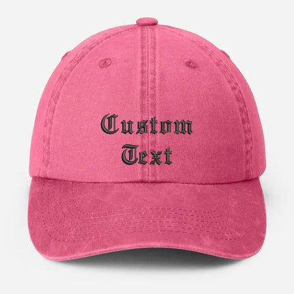 Personalised Embroidered Hat, Custom Text & Logo Baseball Hats, Father's Day Gift