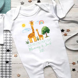 Personalised First Mothers Day Baby Grow, New Mom 1st Mothers Day Baby Gift, Custom Baby Name Sleepsuit, Mothers Day Baby Outfit for New Mom
