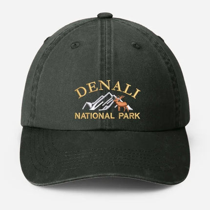 Denali National Park Embroidered Cap, Vintage Camping Dad Hat, Gift for Him