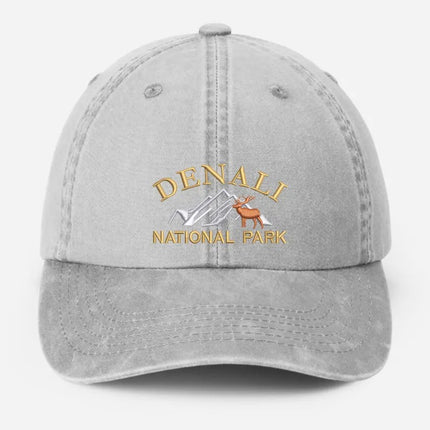 Denali National Park Embroidered Cap, Vintage Camping Dad Hat, Gift for Him