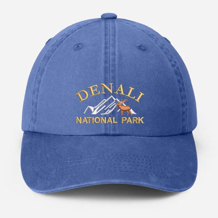 Denali National Park Embroidered Cap, Vintage Camping Dad Hat, Gift for Him