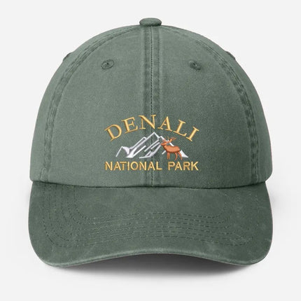 Denali National Park Embroidered Cap, Vintage Camping Dad Hat, Gift for Him