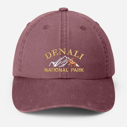 Denali National Park Embroidered Cap, Vintage Camping Dad Hat, Gift for Him
