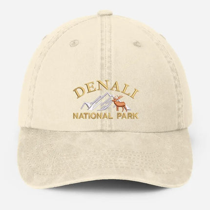 Denali National Park Embroidered Cap, Vintage Camping Dad Hat, Gift for Him