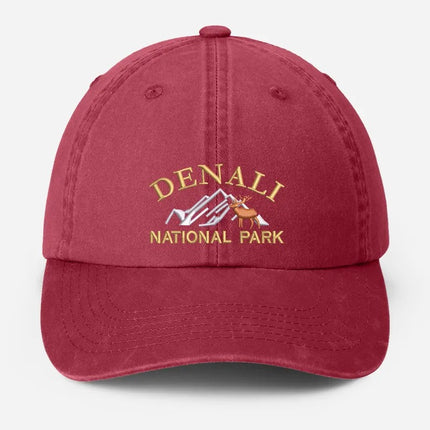 Denali National Park Embroidered Cap, Vintage Camping Dad Hat, Gift for Him