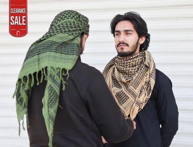 Arabic Palestine Head Scarf, Traditional Palestinian Keffiyeh Shemagh Scarf
