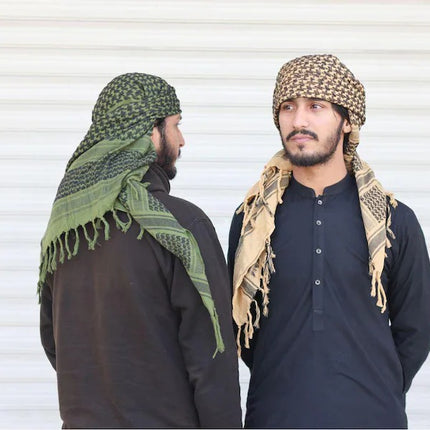 Arabic Palestine Head Scarf, Traditional Palestinian Keffiyeh Shemagh Scarf