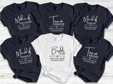 Hen Party T-Shirts, Personalised Bride/ Mother Of the Bride/Team Bride Shirts, Bachelorette Party Top, Bridesmaid Gifts, Bridal Shower Gifts