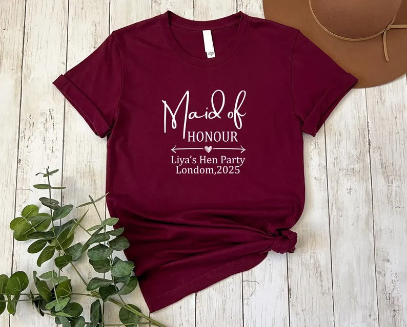 Hen Party T-Shirts, Personalised Bride/ Mother Of the Bride/Team Bride Shirts, Bachelorette Party Top, Bridesmaid Gifts, Bridal Shower Gifts