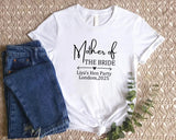 Hen Party T-Shirts, Personalised Bride/ Mother Of the Bride/Team Bride Shirts, Bachelorette Party Top, Bridesmaid Gifts, Bridal Shower Gifts