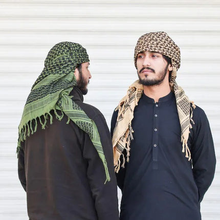 Arabic Palestine Head Scarf, Traditional Palestinian Keffiyeh Shemagh Scarf
