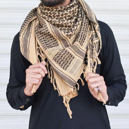 Arabic Palestine Head Scarf, Traditional Palestinian Keffiyeh Shemagh Scarf