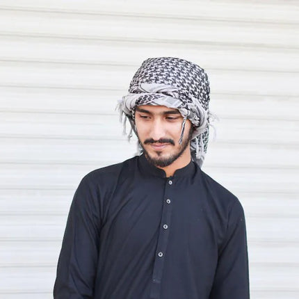 Arabic Palestine Head Scarf, Traditional Palestinian Keffiyeh Shemagh Scarf