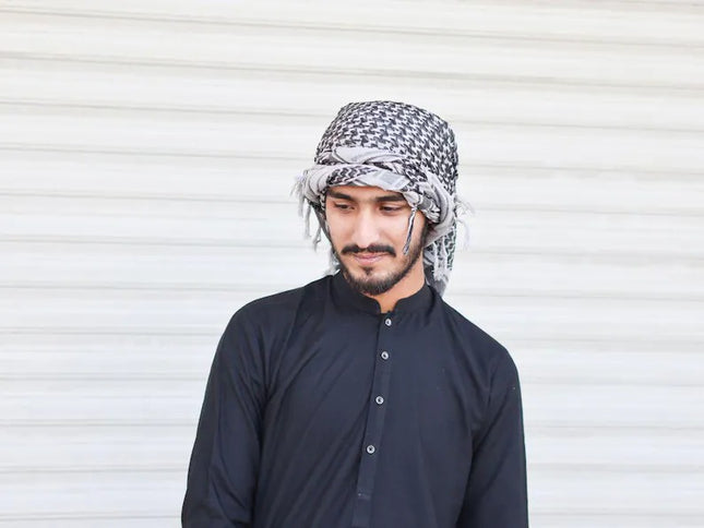 Arabic Palestine Head Scarf, Traditional Palestinian Keffiyeh Shemagh Scarf, Men Women Unique Ramadan Gifts, Vintage Lightweight Head Scarf