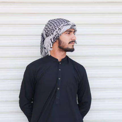 Arabic Palestine Head Scarf, Traditional Palestinian Keffiyeh Shemagh Scarf