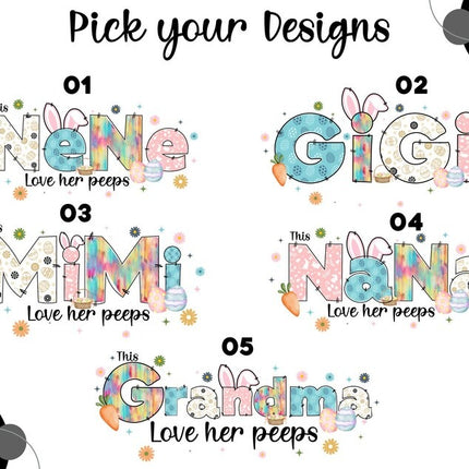 This Mama Loves Her Peeps Sweatshirt, Personalized Mama Easter Jumper, Mama Bunny Sweater, Custom Kids Name on Sleeve Sweater, Gift for Her
