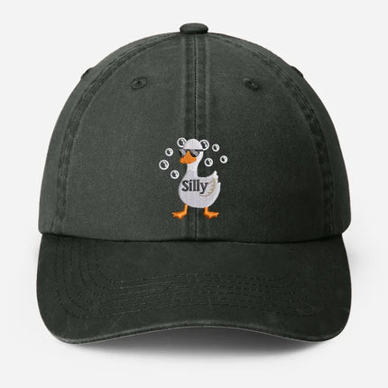 Silly Goose Embroidered Hat, Funny Silly Goose Dad Hats, Cute Animal Lover Gifts