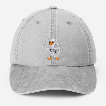 Silly Goose Embroidered Hat, Funny Silly Goose Dad Hats, Cute Animal Lover Gifts