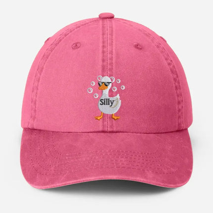 Silly Goose Embroidered Hat, Funny Silly Goose Dad Hats, Cute Animal Lover Gifts