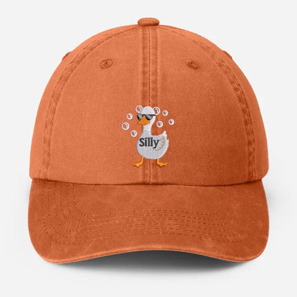 Silly Goose Embroidered Hat, Funny Silly Goose Dad Hats, Cute Animal Lover Gifts