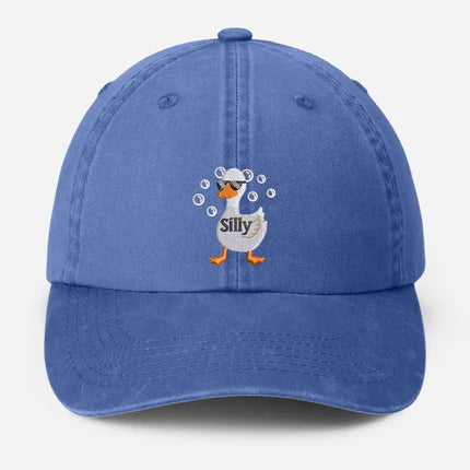 Silly Goose Embroidered Hat, Funny Silly Goose Dad Hats, Cute Animal Lover Gifts